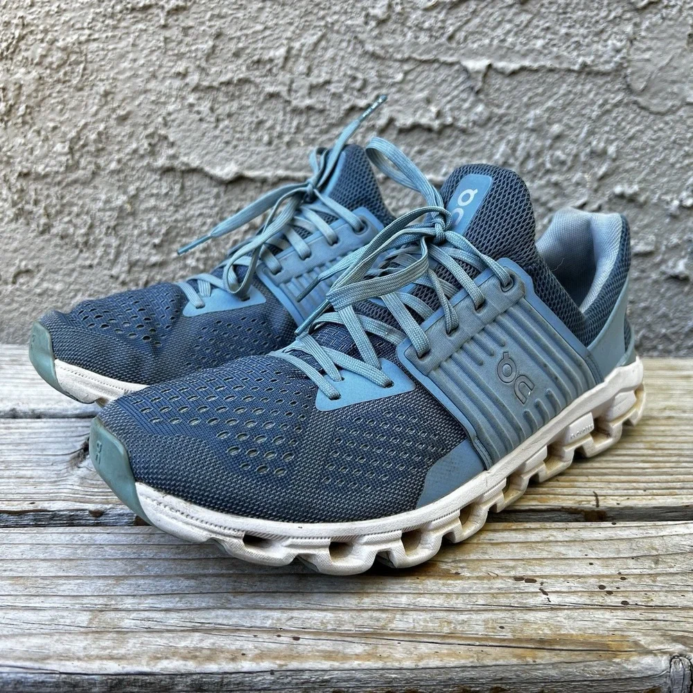 On Cloudswift Shoes Womens Size 10.5 Blue CloudTec Running Sneakers Athletic